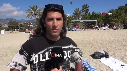 Alanya’da kış ortasında yaz yaşanıyor