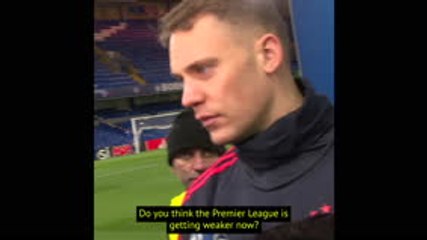 Neuer walks away from journalist's ridiculous Premier League question