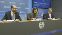 Rueda de prensa del Gobierno Vasco sobre el coronavirus