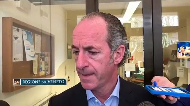 Zaia - I casi in Veneto sono 71, con 2 deceduti )26.02.20)