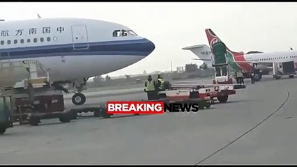 Chinese Plane Ferrying 239 Passengers Lands at JKIA