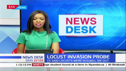 Agriculture CS Peter Munya before the senate over Locust invasion