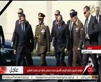 شاهد.. الرئيس السيسى يصافح جمال وعلاء مبارك ويقدم واجب العزاء في الرئيس الأسبق