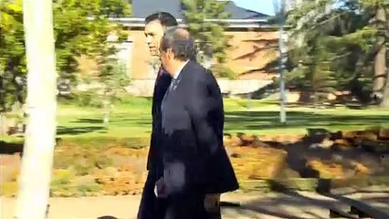 La complicidad de Sánchez con el delincuente Torra: paseo por el jardín de Moncloa antes de la reunión