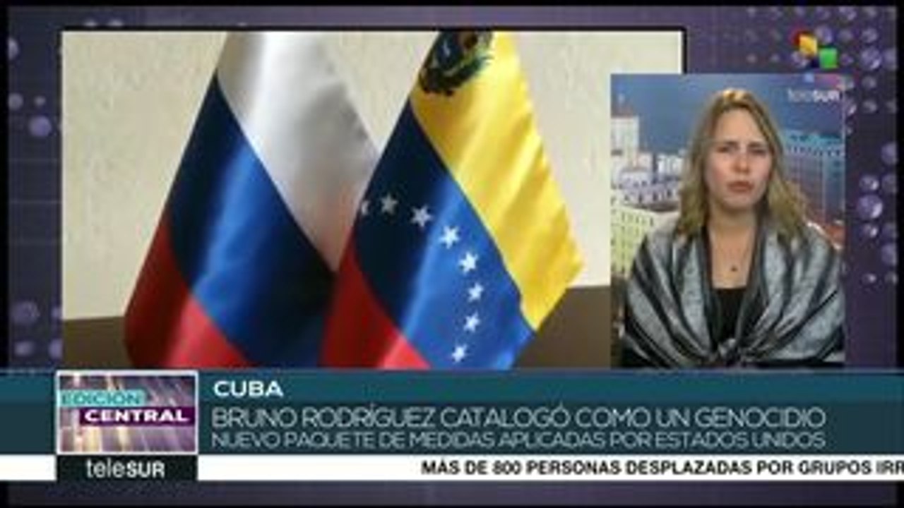 Canciller cubano cataloga como genocidio el bloqueo impuesto por EEUU