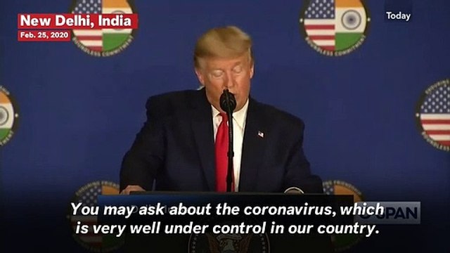 Trump Says Coronavirus Crisis Is 'Very Well Under Control In Our Country'