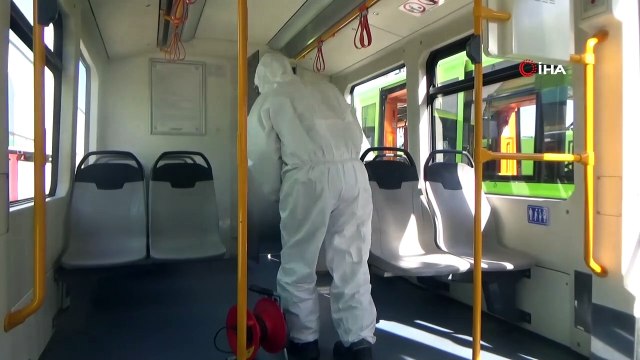 Toplu taşıma araçları nanoteknoloji ile dezenfekte ediliyor