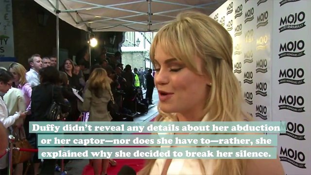 Mercy singer Duffy revealed her musical absence was due to being raped and drugged and held captive