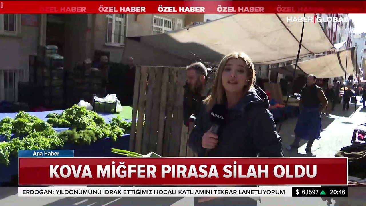 Pırasadan silah havuçtan bomba yapan pazarcılara büyük ilgi!