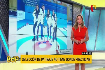 Selección peruana de patinaje en hielo no tiene pista y practica sobre grass sintético