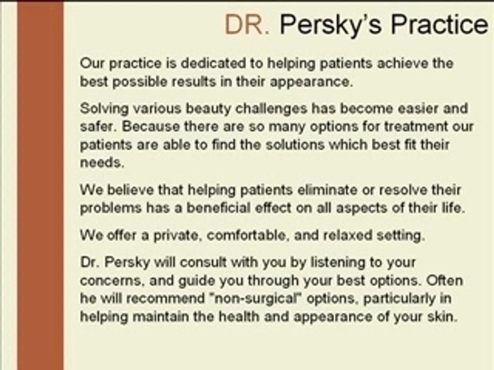 Dr. Michael Persky - Beverly Hills Facelift Surgeon
