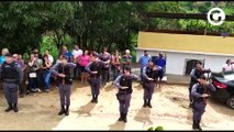 Policiais fazem homenagem para soldado morto em acidente em Viana