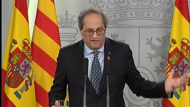 Torra asegura confiar en el Gobierno y señala que no se levantarán de la mesa