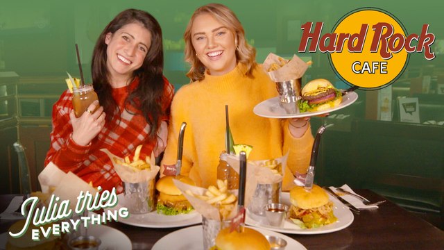 Julia Tries Everything At Hard Rock Cafe