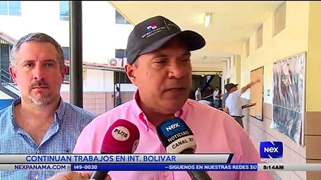Continuan trabajos en Instituto Bolivar - Nex Noticias