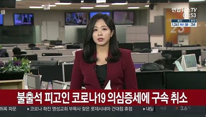 불출석 피고인 코로나19 의심증세에 구속 취소