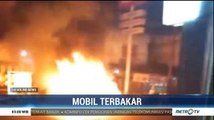 Sebuah Mobil Terbakar di Batu Bara