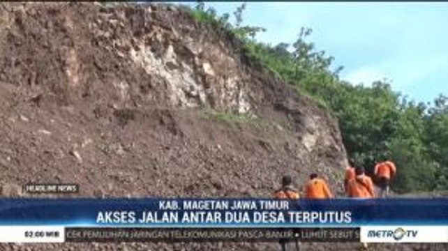 Diguyur Hujan, Tebing Lokasi Wisata di Magetan Longsor