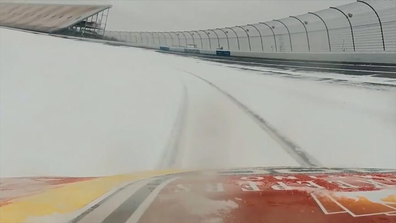 Speeding through the snow
