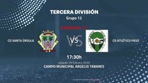 Previa partido entre CD Santa Úrsula y Cd Atlético Paso Jornada 27 Tercera División