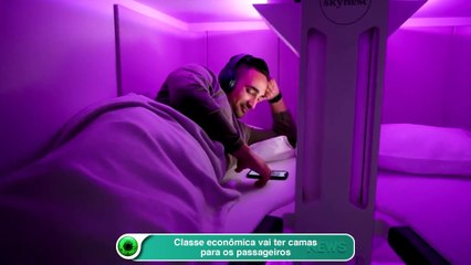Classe econômica vai ter camas para os passageiros