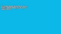 Full E-book Notary Record Book: Notary Public Logbook, Notary journal, Notary Public Journal,
