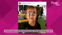 Chrissy Teigen Reveals Daughter Luna 'Hates Photos' — But She'll Pose on Instagram 'for a Quarter or a Sour Patch Kid'!