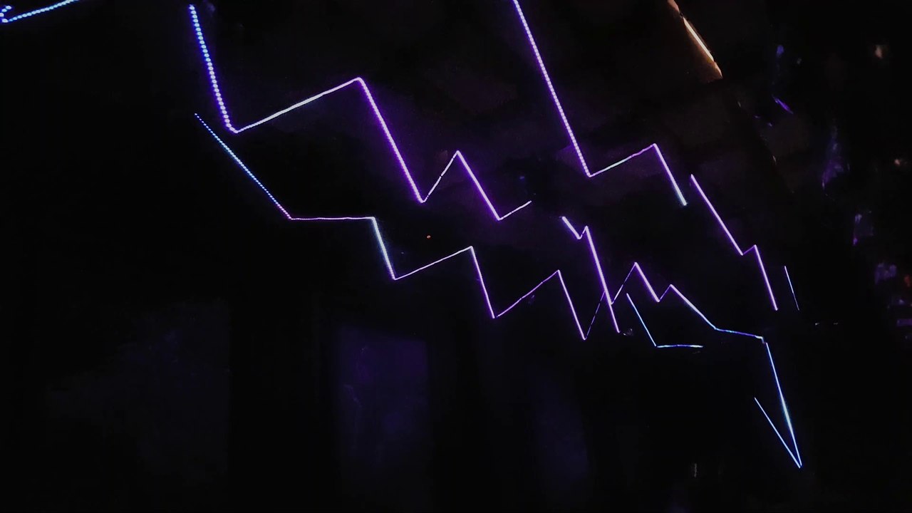 Thunders light installation at Groove Control 31 dec 2019