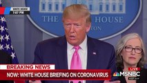 Trump says that the financial markets dropped because of Democrats -- not coronavirus