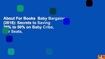 Full E Book Baby Bargains 2018 Secrets To Saving 20 To 50 On