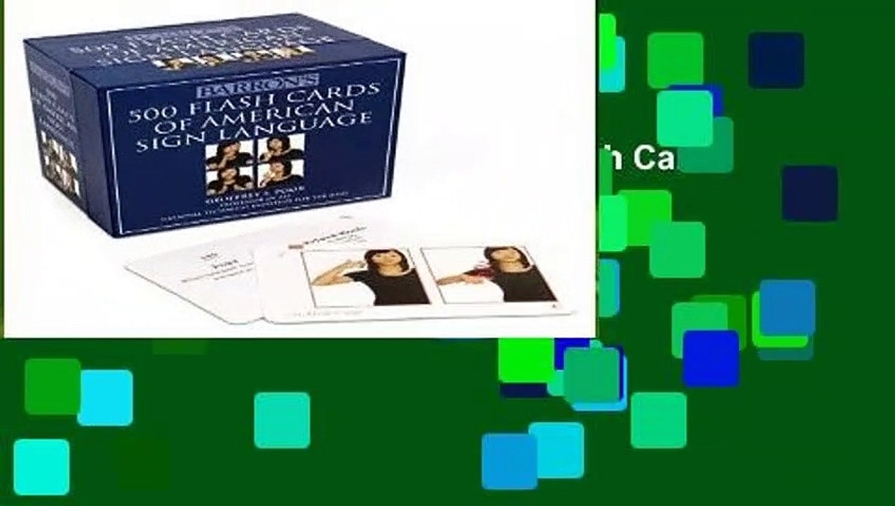 About For Books  Barron s 500 Flash Cards of American Sign Language  Review
