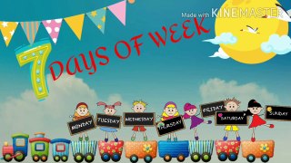 DAYS OF THE WEEK SONG|WE ARE GROWING DAY BY DAY|KIDS SONG