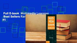 Full E-book  Multimedia Learning  Best Sellers Rank : #5