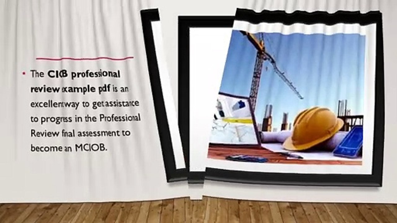 CIOB Professional review example pdf