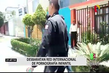 Detienen a 7 peruanos que integrarían red internacional de pornografía infantil