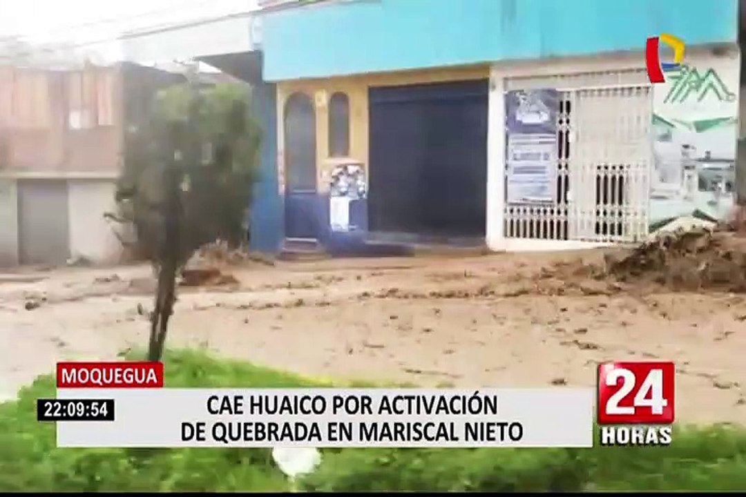 Moquegua: intensas lluvias desatan huaicos e inundan viviendas