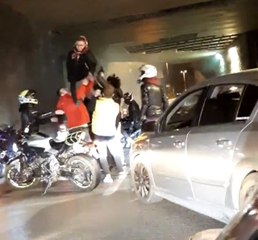 İstanbul'da asker uğurlama terörü kamerada