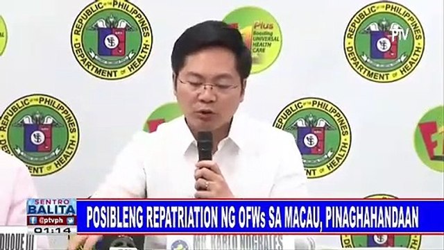 Posibleng repatriation ng OFWs sa Macau, pinaghahandaan