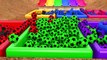 Learn Colors With Animal - Learn Colors with Monster Construction Vehicle and Magic Surprise Egg Soccer Ball for Kid