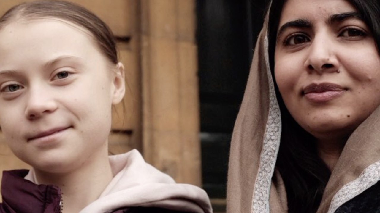 Greta Thunberg trifft auf ihr 'Vorbild' Malala Yousafzai