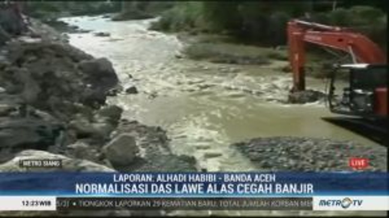 Normalisasi Sungai Das Lawe Alas Atasi Banjir Tahunan di Aceh