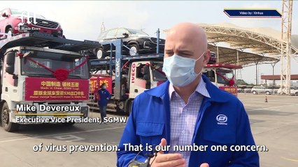 Carmaker in South China fulfills first overseas order after work resumption