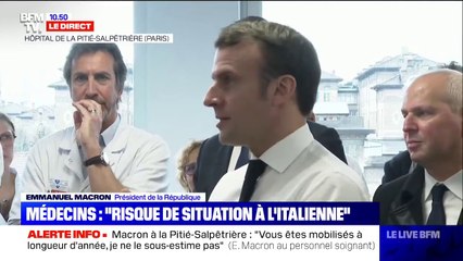Emmanuel Macron: "On a une épidémie qui arrive"