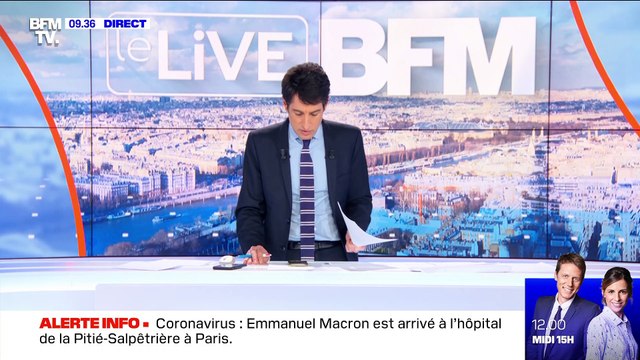 Emmanuel Macron à la Pitié-Salpêtrière - 27/02