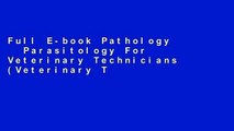 Full E-book Pathology   Parasitology For Veterinary Technicians (Veterinary Technology) by SHAPIRO