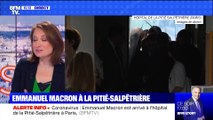 Emmanuel Macron à la Pitié-Salpêtrière - 27/02