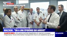En visite à la Pitié-Salpêtrière, Emmanuel Macron demande 