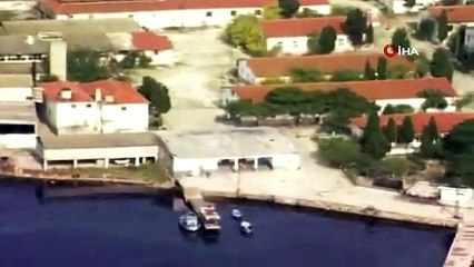 İmralı Adası'nda orman yangını !