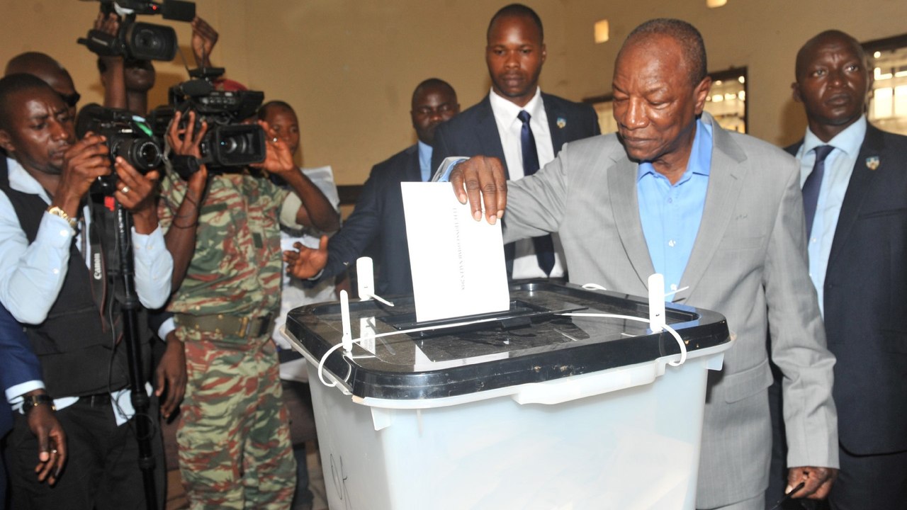 Guinea President Conde hints at third-term bid...