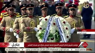 جنازة حسني مبارك كاملة بمشاركة السيسي وأبناء مبارك جمال وعلاء